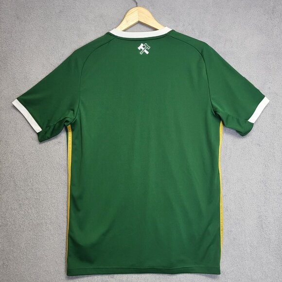 Portland Timbers Adidas Shirt Mens M Climalite Soccer Jersey Alaska Airlines - Picture 3 of 11